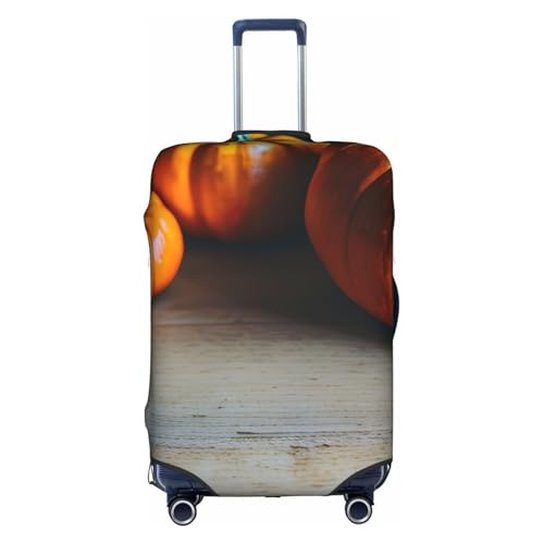Fall Pumpkin Tsa Approved Luggage Cover For 18-32 Inch Suitcases Scratch-Resistant Stretch Luggage Cover