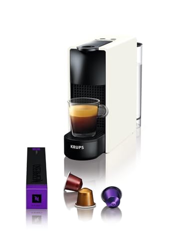 KRUPS Nespresso Essenza, Máquina de café, Diseño Compacto, Ultraligera, Fácil de Usar, Pure White, XN1101RET KRUPS Nespresso Essenza, Máquina de café, Diseño Compacto, Ultraligera, Fácil de Usar, Pure White, XN1101RET
