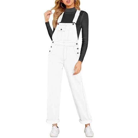 Vetinee Women's Summer Denim Dungarees Cover