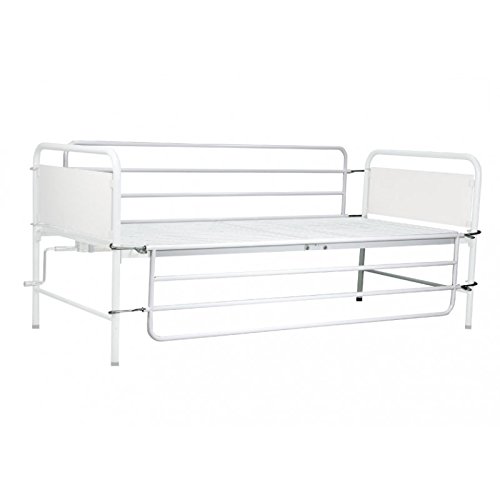 Sponde laterali di contenimento ribaltabili per letto da degenza