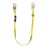 Guardian Fall Protection 01280 AWL4-6 Adjustable Non-Shock Absorbing Lanyard from 4-Feet to 6-Feet , Yellow