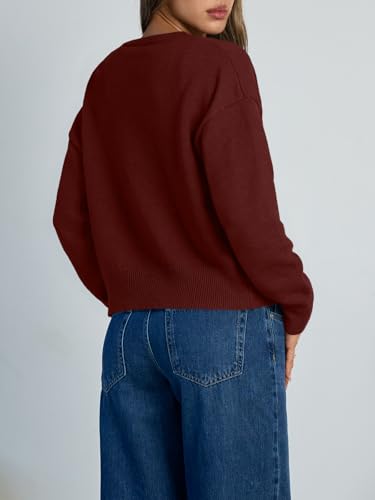 Image of Trendy Queen Cropped Cardigan Sweaters for Women Lightweight Y2k Fall Outfits Spring Fashion Clothes 2026