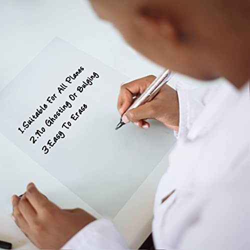 Image of T&W SAME FILM Clear Dry Erase Board Paper-Whiteboard For Fridge-Clear Contact Paper Sheets For Wall-Adhesive Sticker For Desk /Refrigerator /Office /Classroom /Wallpaper(8.27''X11.69''X10 Pcs)