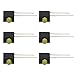 LED Holder 3mm Lampshade 90 Degree Bend High Temperature Plastic Lamp Holder for Industrial Control Components 100Pcs (Yellow Lighting)