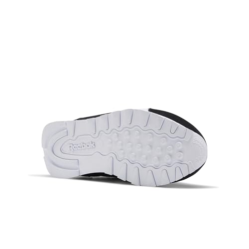 Reebok Boy's Classic Nylon Sneaker, Black/White, 11.5 Little Kid