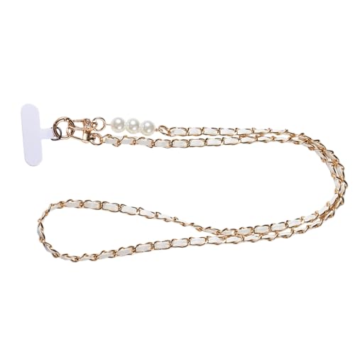 Cordón cruzado para teléfono, cadena de cuentas artificiales para smartphone, correa cruzada para teléfono, para mujeres y niñas, fiestas, compras, viajes, al aire libre, oficina, camping, turismo