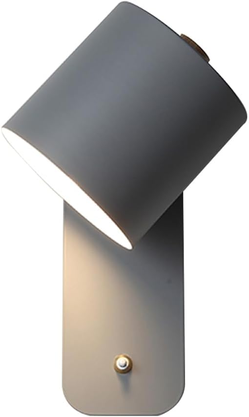 Lampe murale câblée et réglable en fer noir pour style industriel