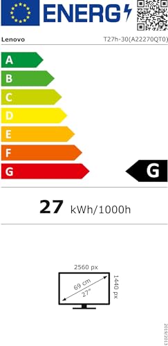 Lenovo ThinkVision T27h-30 2560x1440/350nits/Display Port/HDMI/USB/USB Type-C/3Y Warranty