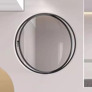 PA-DABAOO Schwarzes Rundes Drehfenster 80cm Aluminiumlegierung