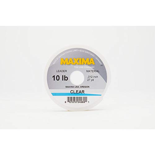 Maxima Fishing Line Leader Wheel, Clear, 10-Pound, 27-Yard