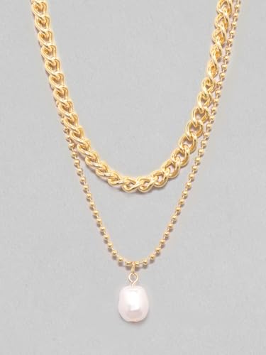 Image of Rubans Demi Fine Stainless Steel Necklace Chain Link Gift for Women & Girls