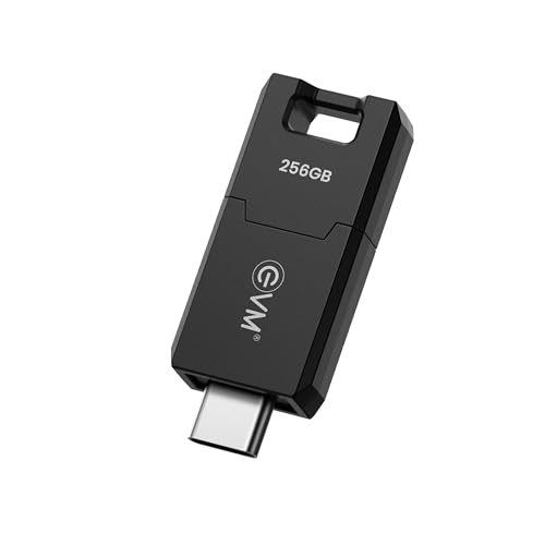 Image of EVM EnC 256GB Type-C USB 3.2 Gen 1 Flash Drive | Impressive 120MB /s Read| Sleek Compact Modern Design | Integrated Convenient Key Loop | Versatile Portable Storage | 10 Years Warranty (ENC /256GB)