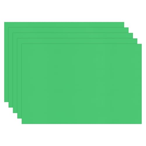 Image of M METERXITY 5-Pack Corrugated Plastic Sheets, 12 Inch x 18 Inch Waterproof Blank Corrugated Poster Board Yard Signs for Garage Sale /Office /Classroom /Party /Lawn Sign Road [3mm Thick, Green]