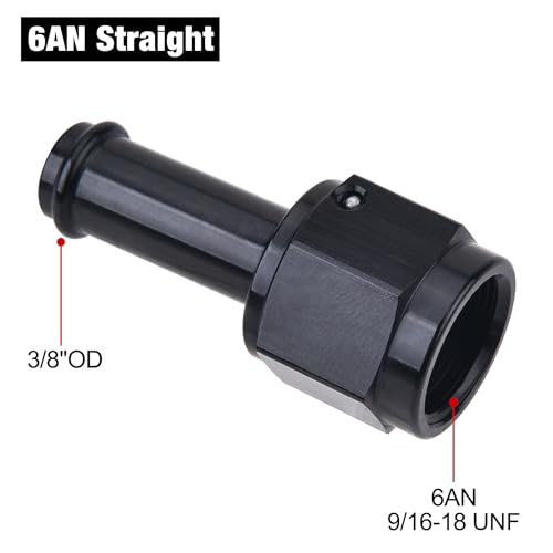 EVIL ENERGY 6AN Female to 3/8" Barb Hose Fitting Straight Swivel by EVIL ENERGY - Image 2