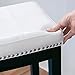 Linon , 30-Inch, White Claridge Patches Bar Stool, 32