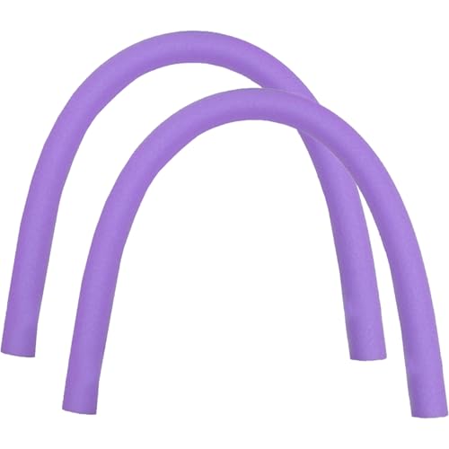 Lot de 2 Nouilles de Piscine à Haute flottabilité en Mousse EPE, Droites, 150 cm, pour entraînement Natation, Accessoires Piscine, Violettes