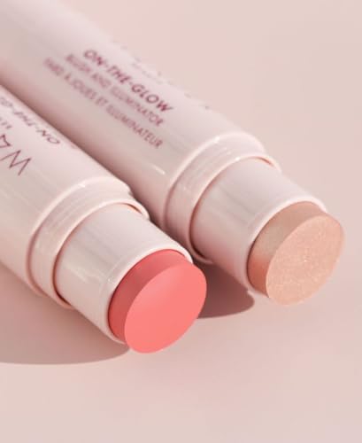 Image of Wander Beauty Women's On-the-Glow Blush & Illuminator, Coral Rose /Glow, Pink, 1 Count
