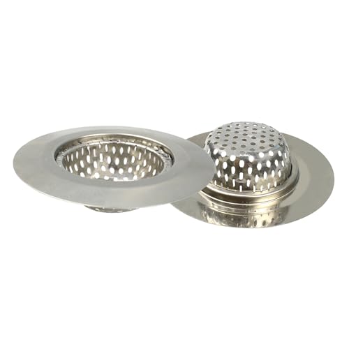 2 Coladores para fregadero de acero inoxidable 3 pulg