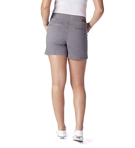 Jag Jeans Women's Gracie Pull On 8" Short, Grey Streak #TOP3
