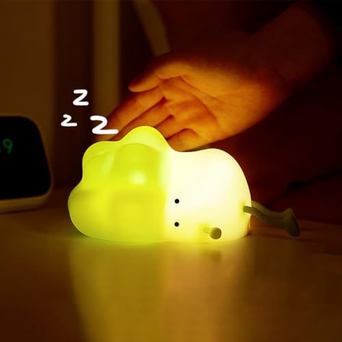 Lámpara de noche pequeña de silicona para dormitorio miniatura 7