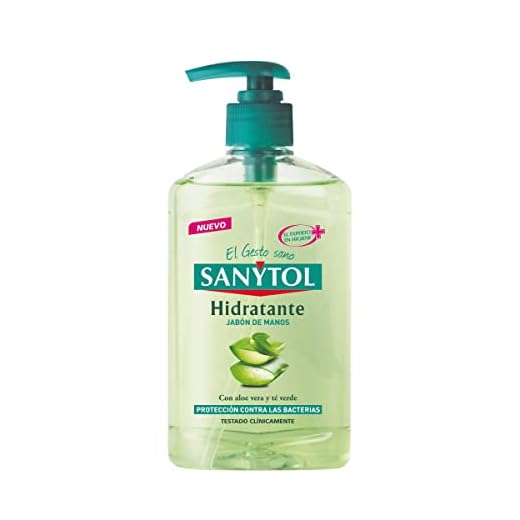 Sanytol con Protección Total Contra Agentes Externos, Jabón de Manos Hidratante, Aloe Vera, 250 Ml