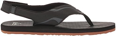 Quiksilver Boy's Mathodic Recovery A/T Heel Strap Flip Flop Athletic Sandal Youth, Black 1 233, 12 Little Kid | Image 5