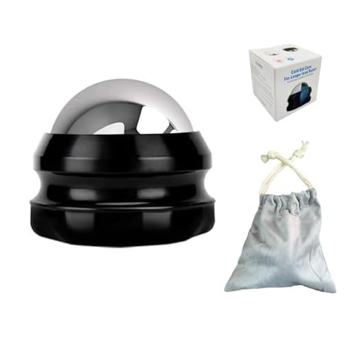 PHCOMRICH Bola de masaje de acero inoxidable Masajeador de rodillo de bola de mano Comprimir frío y caliente Bola de compresión de hielo de baja temperatura
