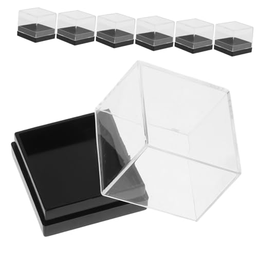 Alipis 18 pollici Scatole Acriliche Trasparenti con per Esposizione e Minerali Gioielli e Oggetti Design Quadrato Resistente e Deformazione per Organizzazione e Smistamento
