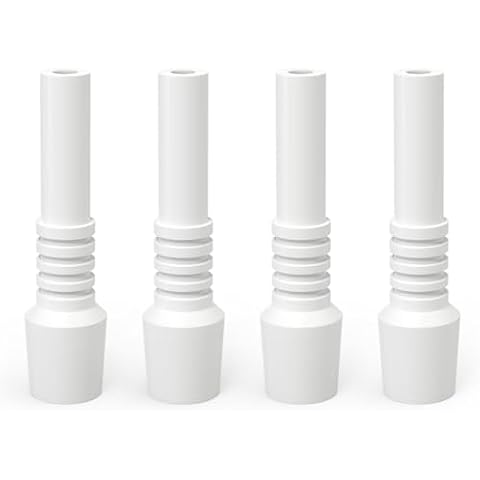 QCDENG 10mm 4pcs Sand Blaster Replacement Ceramic Nozzles, White Ceramic Rust Removal Sandblast Machine Nozzle Cover