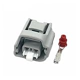 Moviziroten Automotive Wire connectors 2 Pin Automotive Plastic Electrical Cable Connector Housing Socket Socket 7283-8129-40 90980-11255 Car Maintenance(1 Set)(10 Sets,Female with Pin)