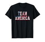 Vintage US Flag Team America Fourth of July T-Shirt