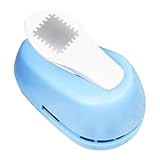 P Prettyia 【2025新登場】クラフトパンチ 切手ボーダー ペーパーパンチ 穴あけパンチ ペーパーパンチャー 分類ファイル スクラップブック 紙工芸用 ハンドメイド コンパクト 簡単に握れる ポータブル エンボスパンチ 型抜きパンチャー ハロウィン 新年 誕生日 フォトカード作り ルーズリーフ DIY用具 装飾用品 学校 幼稚園 先生 オフィス 子供用 3.2x2x2.1インチ, 青