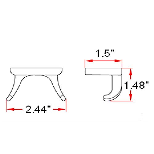 Image of Design House Millbridge Double Robe Hook in Satin Nickel