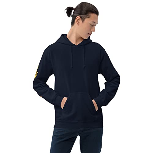 Sweat à capuche bleu marine XXL confortable et chaud pour homme et femme