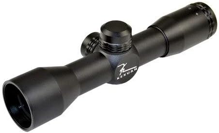 4X32 Compact Scope with Mil-Dot Reticle and 1" Picatinny Scope Rings
