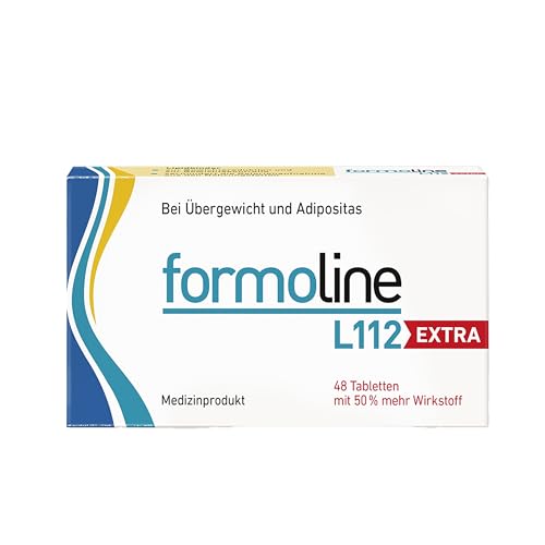 formoline L112 EXTRA: Kalorienmagnet zum Abnehmen, mit Wirk-Ballaststoff L112 auf nat&uuml;rlicher Basis zur Gewichtsreduktion & -kontrolle, 48 Tabletten