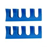 Badminton-Saitenlastverteiler, 2er-Pack, PVC, hohe Pfundbelastung, Schutz für Schlägerrahmen, Druckverteilung, stabile Positionierung, manuelle Einfädelmaschine (blau)