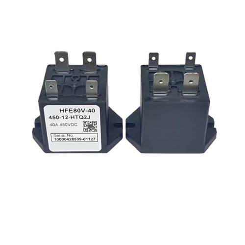Contactor de relé CC 40A HFE80V-40 450-12-HTQ2J para alta tensión 12V de corriente continua