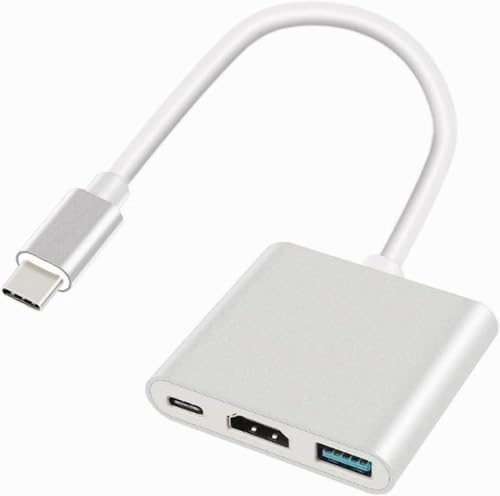Generic 3-in-1 4K Video Converter，USB C to HDMI Adapter, with USB 3.0 & Type-C Charging for Mac & USB-C Devices, THDZ-0083