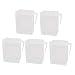 New Lon0167 5 Pcs Featured Laboratory Equipment Square reliable efficacy 250ML Plastic Measurement Cup w Cup Handle(id:510 51 82 6f2)