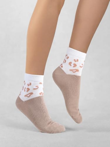 Image of COTTON DAY Women's Soft Combed Cotton Dress Socks Seamless Toe Black White Gray Navy Blue Brown Beige
