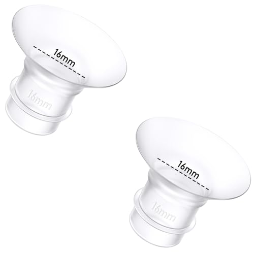 2 piezas de inserción de brida de 16 mm compatibles con Momcozy M9/M6/M5/S12 Pro/S9 Pro/Medela/Spectra/Bellababy/Lansinoh/Elvie/Nuliie/KISSBOBO/ANWIKE accesorios de repuesto de 24 mm