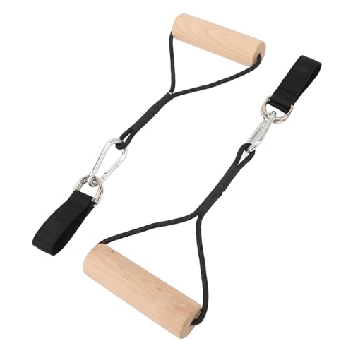 Anillas de gimnasia de madera con correas ajustables y bolsa miniatura 3