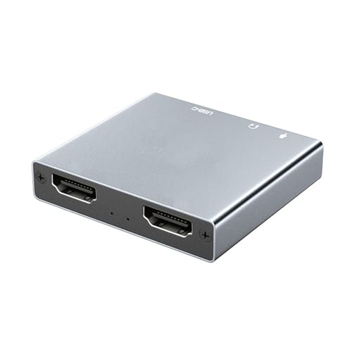 TTTLLNN Aluminum Alloy USB3.0 4K30Hz HDTV Video Capturing Card with Broad Compatibility Plugs &Play Functionality LED Indicators