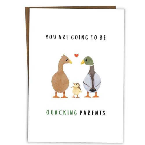 BYANIKA Pregnancy Congratulations Card | Ideal for Baby Shower, New Parents, Expecting Parent To Be, New Baby Arrival, Expectant Mum To Be, Pregnant Mother & On The Birth Of Your Newborn Boy or Girl