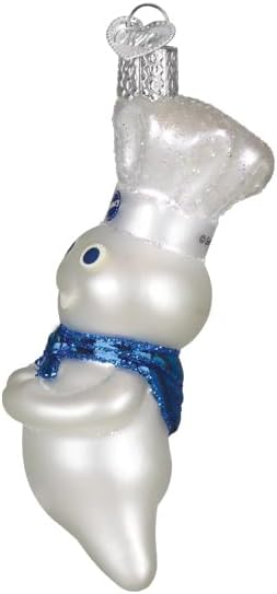 Old World Christmas Pillsbury Doughboy Glass Blown Ornament for Christmas Tree, Handcrafted Holiday Decoration, Baking Collection