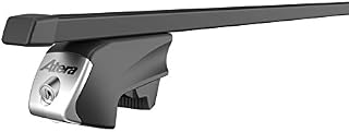 Atera 048522 Bagażnik dachowy Signo RTD - profil Aero srebrny - do samochodów z relingami dachowymi - stal 122 cm
