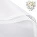 BBC Translucent Waterproof Flower Wrapping Paper, 20 Counts, 23.6x23.6 Inch (White)