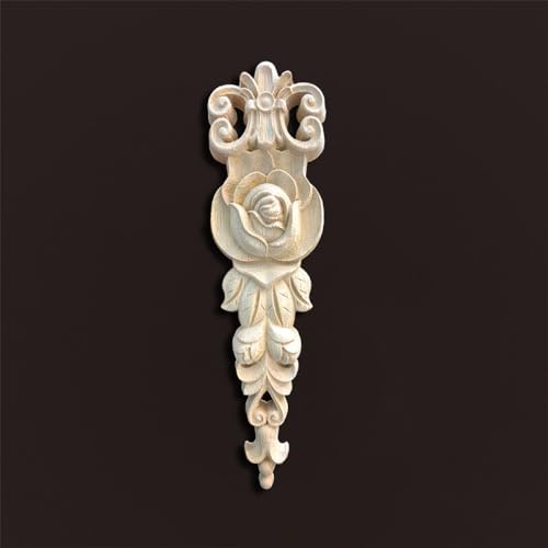 Sculpture sur bois rose applique decoration meuble moulure bois applique