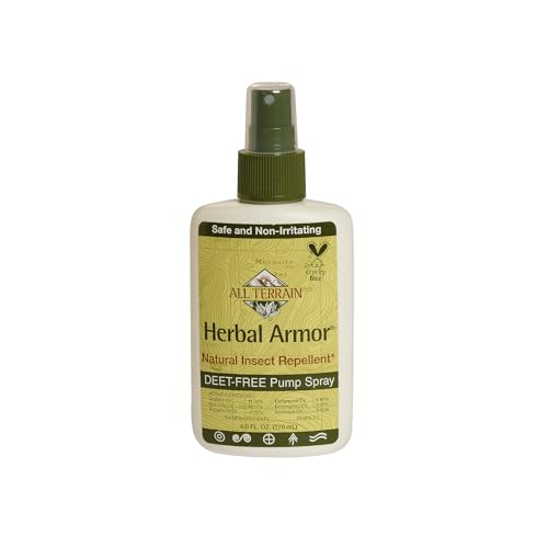 Herbal Armor DEET-Free Pump Spray 4oz. Insect Repellent, Plant-Based and All-Natural Bug Repellent, Safe for Family and Pets, Mosquito and Bug Protection